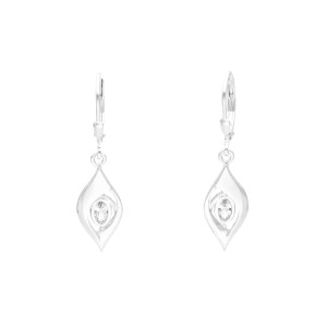 Kolczyki z białą cyrkonią srebro