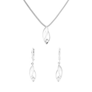 Komplet z cyrkoniami srebro