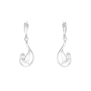 Kolczyki z cyrkoniami srebro