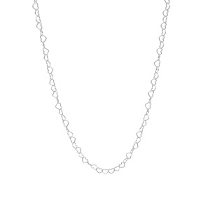 Łańcuszek serduszka srebro - 3mm