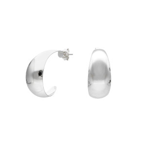 Kolczyki koła srebro rodowane