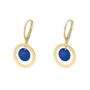 Kolczyki koła tytan srebro pozłacane