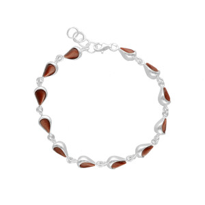 Bransoletka z piaskiem pustyni srebro