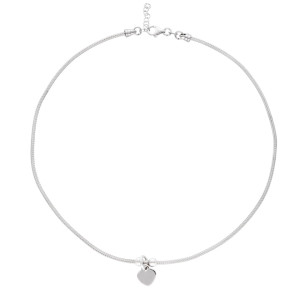 Naszyjnik srebrny calza serce