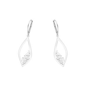 Kolczyki srebrne z tytanem