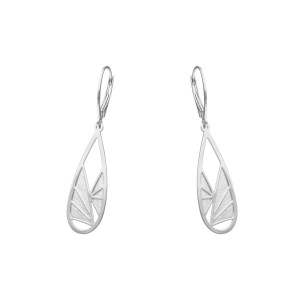 Kolczyki srebrne z tytanem łezki