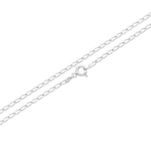 Łańcuch cheval rodowany - 3.9 g, 50 cm, 2 mm