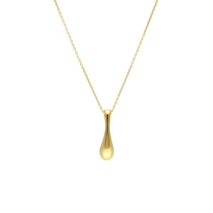 Naszyjnik kropla łezka srebro pozłacane