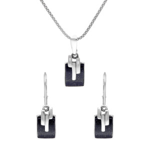 Komplet z Nocą Kairu srebro