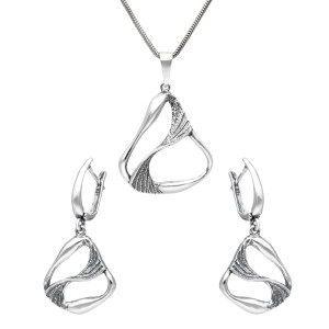 Komplet srebro oksydowane