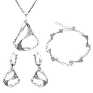 Komplet srebro oksydowane