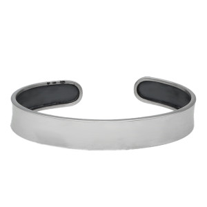 Nakładana bransoletka gładkie srebro