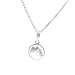 Wisior znak zodiaku Wodnik srebro rodowane