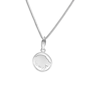 Wisior znak zodiaku Lew srebro rodowane