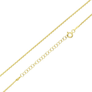 Łańcuszek ankier pozłacany - 1.9 g, 40-45 cm, 1.3 mm