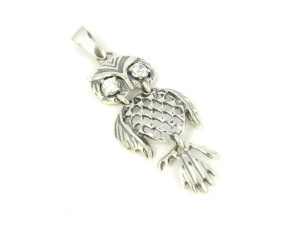 Wisior sowa z cyrkoniami