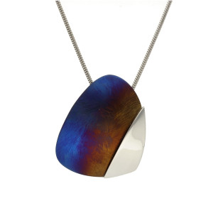 Wisior tytan ombre