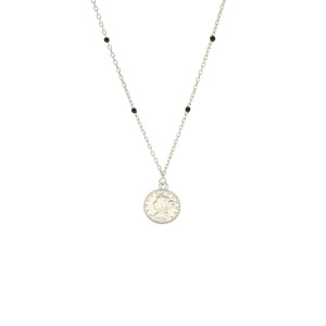 Naszyjnik choker moneta srebro
