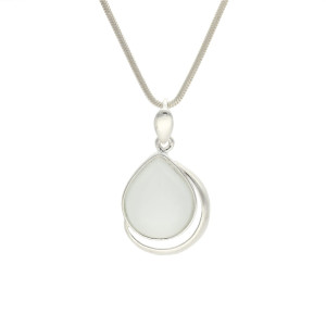 Wisior z uleksytem gładkie srebro