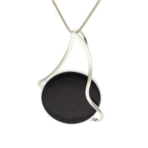 Efektowny wisiorek z nocą Kairu srebro