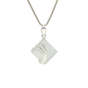 Wisiorek z uleksytem kwadratowy srebro