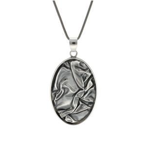 Wisior marszczone srebro