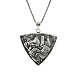 Wisior marszczone srebro