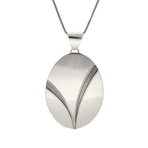 Wisior duży srebro oksydowane