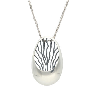 Wisior ażurowe owalne srebro