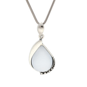 Wisiorek z uleksytem łezka srebro