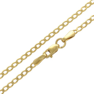 Złoty łańcuszek pancerka 45 cm 585