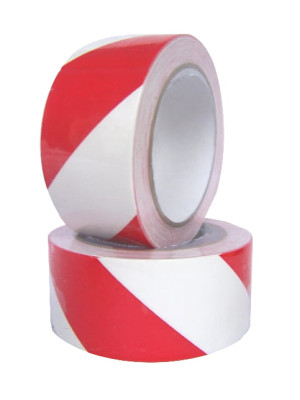 Taśma ostrzegawcza biało-czerwona 10 cm x 33 mb
