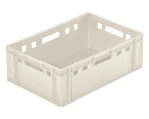 Pojemnik Euro na mięso E-2 600x400x200 mm Bekuplast biały