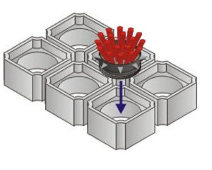 Szczotka do wycieraczki gumowej plaster miodu