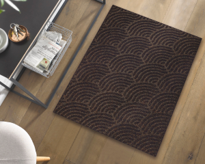 Wycieraczka zewnętrzna do butów 90 x 60 cm brązowa