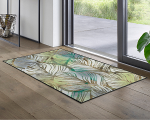 Wycieraczka pod drzwi z motywem liści 120 x 75 cm
