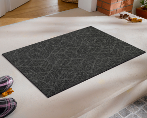 Wycieraczka do butów zewnętrzna 75 x 45 cm szara