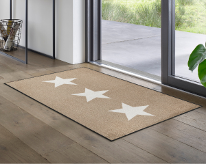 Wycieraczka pod drzwi 120 x 75 cm beżowa