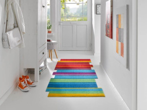 Chodnik do przedpokoju w paski 200 x 80 cm