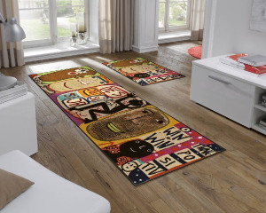 Chodnik do przedpokoju 180 x 60 cm kolorowy