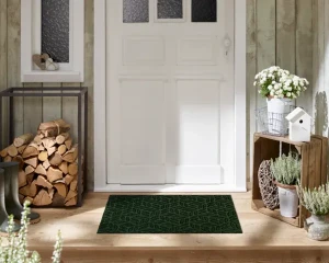 Wycieraczka pod drzwi zielona 75 x 45 cm