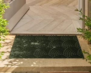 Wycieraczka pod drzwi wejściowe 90 x 60 cm zielona