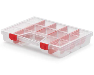 Organizer z przegrodami 39 cm przezroczysty Kistenberg