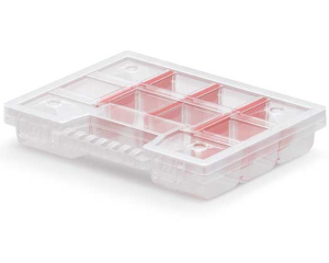 Organizer z przegrodami 19,5 cm przezroczysty Kistenberg