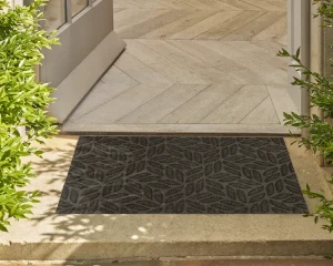 Wycieraczka do butów zewnętrzna 90 x 60 cm brązowa