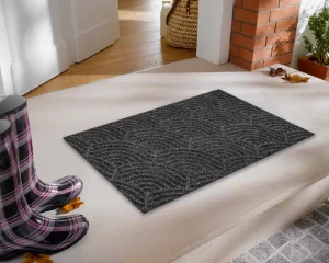 Wycieraczka zewnętrzna do butów 75 x 45 cm szara