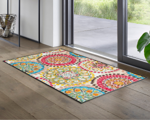 Wycieraczka pod drzwi tarasowe kolorowa 120 x 75 cm