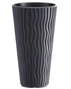 Donica wysoka 62 cm antracyt Sandy Slim Prosperplast