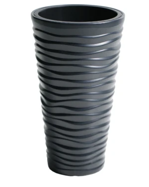 Donica wysoka 52 cm z wkładem antracyt Sand Slim