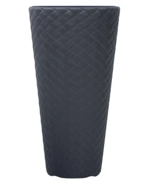 Donica wysoka z wkładem 55 cm antracyt Matuba Slim